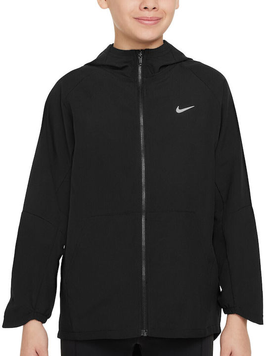 Αθλητική Παιδική Ζακέτα Dri-Fit Black / Reflective Silver