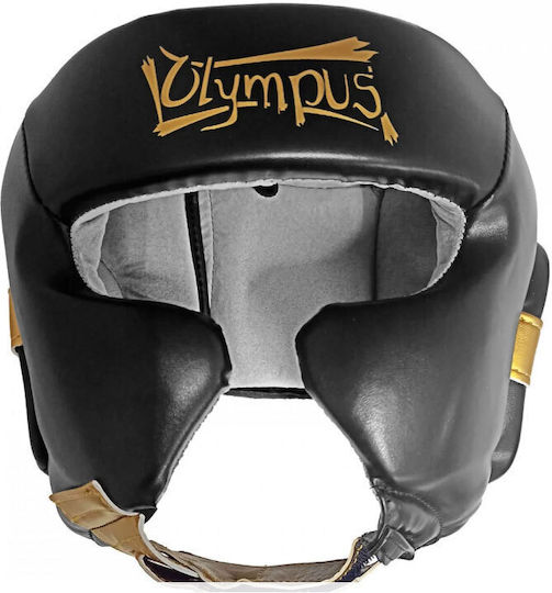 Olympus Sport Κάσκα Πυγμαχίας Ενηλίκων Aνοιχτού Τύπου Μαύρη
