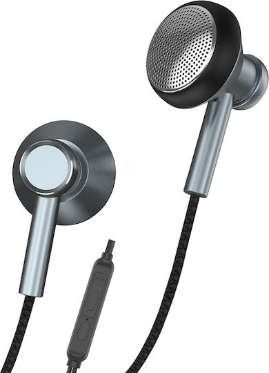 Leewello Ej-042 În ureche Handsfree cu două căști cu mufă 3.5mm Gri