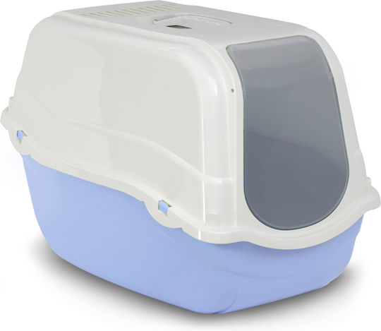 Pet Camelot Romeo Katzentoilette Geschlossen mit Filter Hellblau L57 x B39  x H41cm 6049- | Skroutz Germany