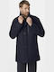 Men's Half Coat Navy Blue