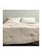Cannon Σεντόνι Υπέρδιπλο 220x240εκ. Cream