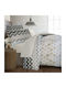 Espree Bettbezug-Set Baumwolle Einzelbett mit Kissenbezug 160x240 Kiris Beige