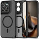 Tech-Protect Magmat Magsafe Silicone Plastic Black Back Cover (Motorola Moto G67 / G77 / G87)