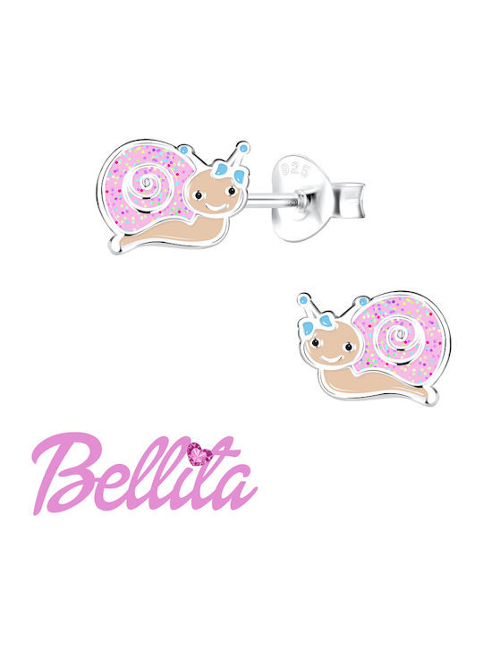 Hypoallergenic Stud Animals Kids Earrings Silver