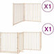 vidaXL Holz Hundeteiler mit 6 Paneelen 480x90cm...