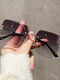 Women's Sunglasses with Gold Metal Frame and Gray Lens G-30
