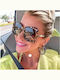 Unisex Sunglasses with Multicolour Plastic Frame and Brown Mirror Lens G-20
