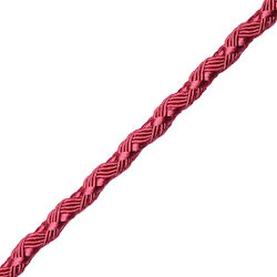 Κορδόνι Rayon Σχέδιο Ροδί Ροζ 0.7cm Μέτρο