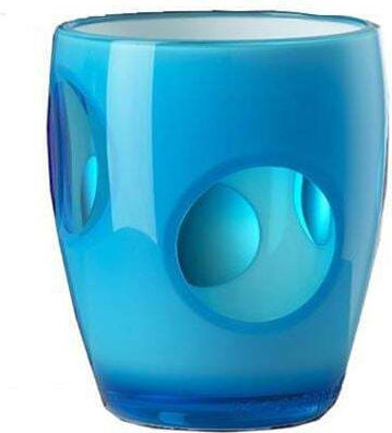 Mario Luca Giusti Fisheye Turquoise Pahar pentru apa din Cristal în Culoarea Turcoaz