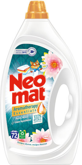 Neomat Aromatherapy Essentials Flüssig Waschmittel 3.35lt (72 Messbecher)