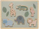 Ξύλινο Παιδικό Puzzle Σφηνώματα Σαφάρι 6pcs Jabadabado