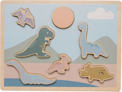Ξύλινο Παιδικό Puzzle Σφηνώματα Δεινόσαυροι 7pcs Jabadabado