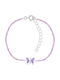 Bellita Kids Bracelet Butterfly Purple Stones