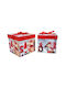 Weihnachtliche Kunststoff Figur Box 15x15x15cm 12Stück Box