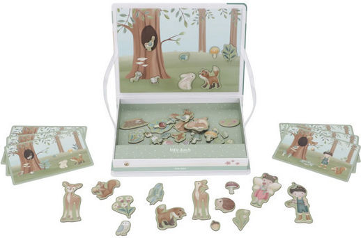 Little Dutch Magnetic Construction Toy Forest Friends for Children 3+ Years