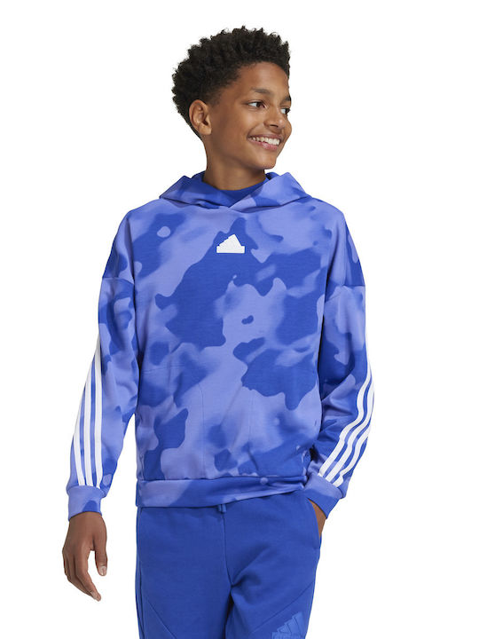 adidas Kids Sweatshirt with Hood Blue