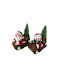 AGC Illuminated Christmas Ceramic Figure 2pcs