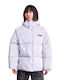 Ski Club Lenzer Κοντό Γυναικείο Puffer Μπουφάν για Χειμώνα Purple