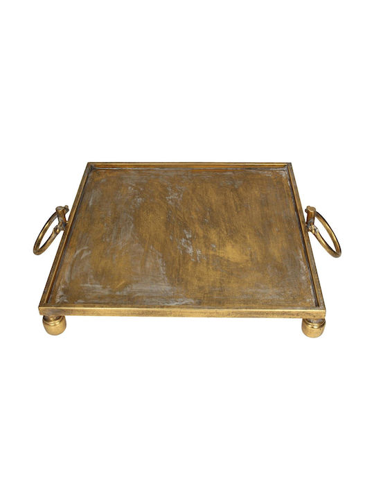 Metallic Square Decorative Tray 61x59x11cm