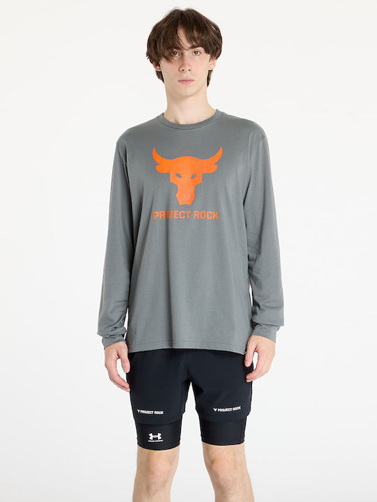 Project Rock Brahma Bull T-shirt Clay Green, Team Orange