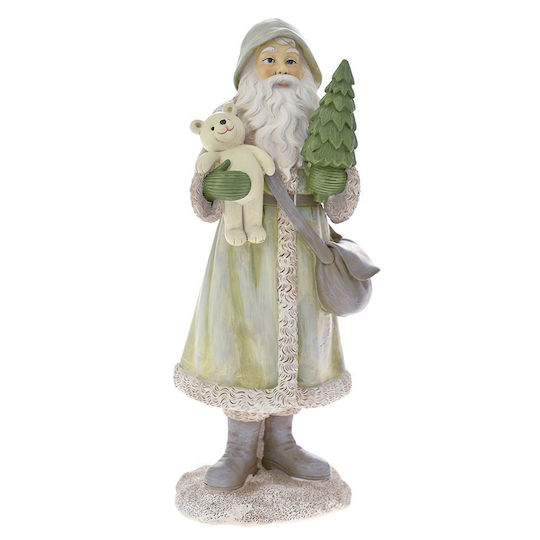 Dekorativer Weihnachtsmann Grün 26x11x9cm
