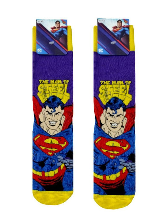 Disney Superman Ανδρικές Κάλτσες Μωβ