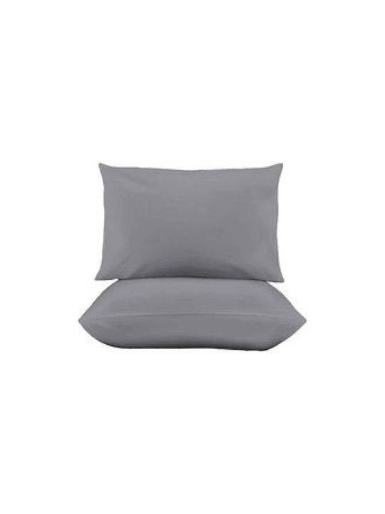SpitiBazaar Line Pillowcase Set Light Grey 50x70cm.