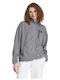 City Escape Women's Cardigan with Zipper Gray