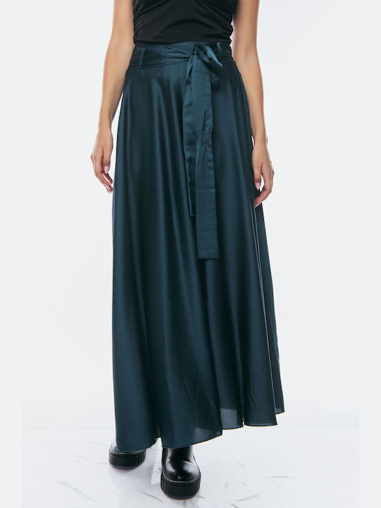 Dress Up Satin Skirt Petrol