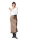 Passager High-waisted Skirt Leopard Coffee