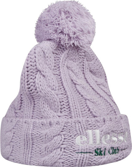 Ski Club Sanga Pom Pom Beanie Frauen Beanie Gestrickt in Flieder Farbe