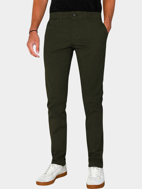 Trousers Chino Elastic Forest Green