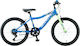 Polar 20" Kinder Fahrrad Mountainbike 6 Gänge (2024) Blau
