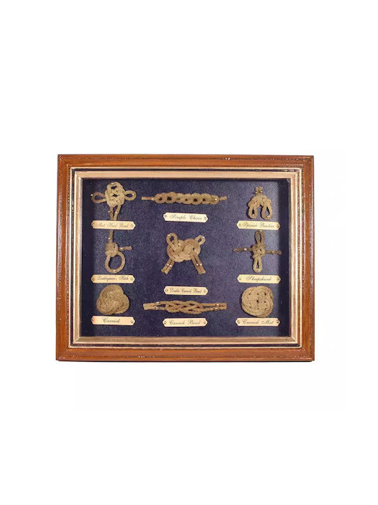 SP Souliotis Διακοσμητικό Τοίχου από Ξύλο 25x25cm