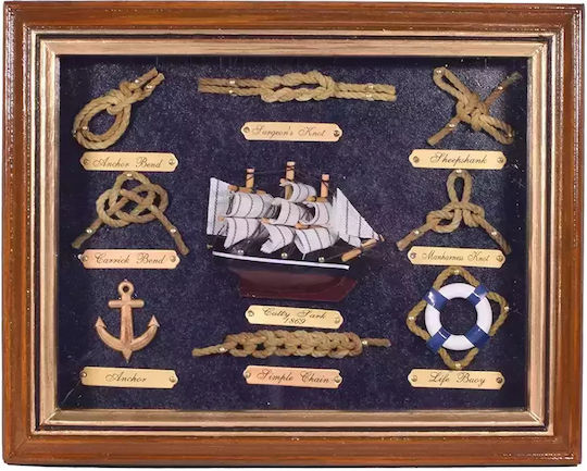 SP Souliotis Wooden Wall Decor 25x25cm