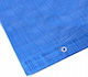 Waterproof Laminated Polyethylene Tarp 5x5m Blue