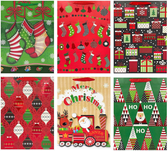 XMASfest XMASfest Christmas Gift Bag 42x30cm Various Designs