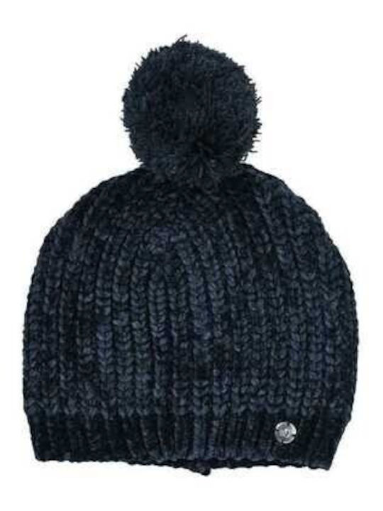 Kids Beanie Knitted Navy Blue