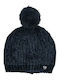 Kids Beanie Knitted Navy Blue