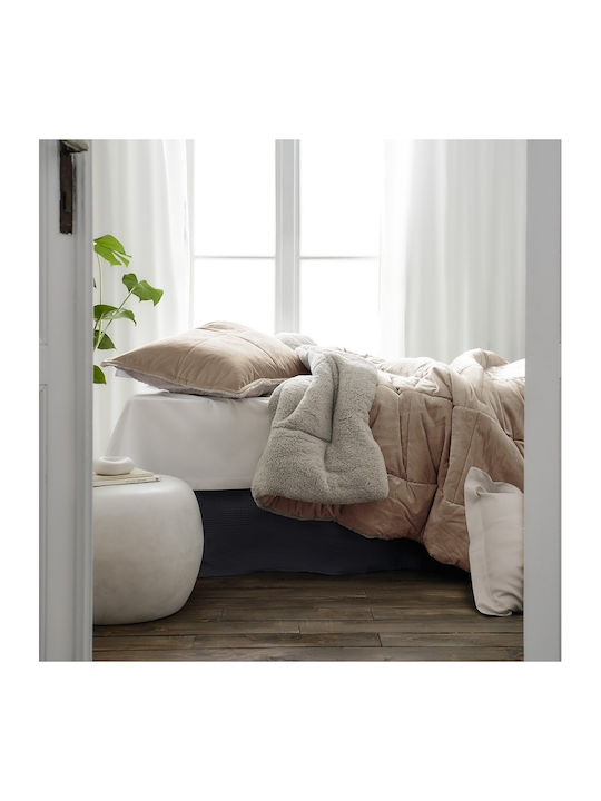 Gofis Home Duvet Cover Single 170x220cm Teddy Pearl Salmon 300 GSMGsm