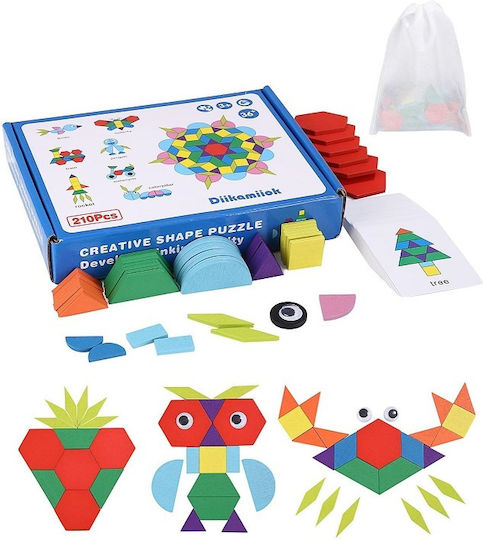 Herokids Παιχνίδι Κατασκευών Ξύλινo για Παιδιά 3+ Ετών
