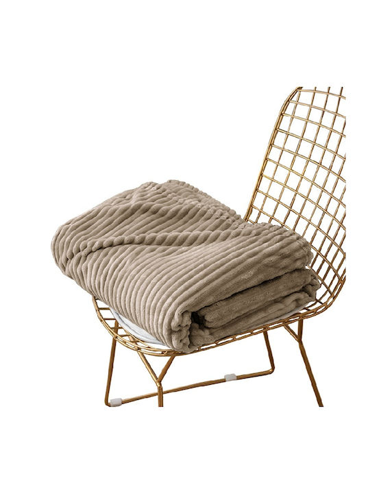 SpitiBazaar Blanket Velvet Queen 220x240cm Mocha