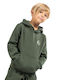Kids Sweatshirt with Hood and Pockets Haki