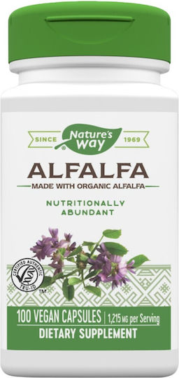 Листа от люцерна на Nature's Way 405 мг 100 капсули