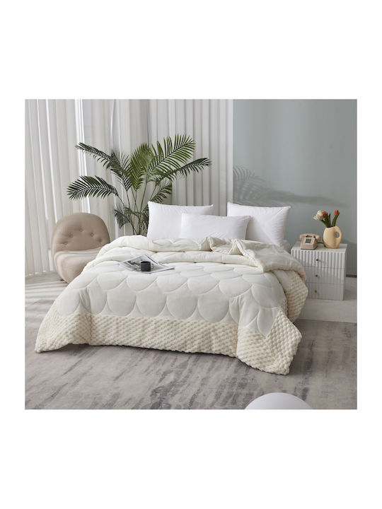 Charalambidis Textiles Bettbezug Großes Doppelbett 220x240cm Ecru 750 GSMGsm