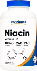 Nutricost Βιταμίνη Β3 100mg 240 κάψουλες