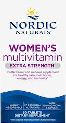 Nordic Naturals Мултивитамини за жени с допълнителна сила 60 таблетки
