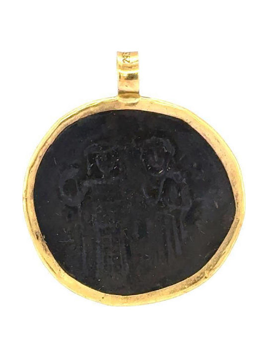 Drandakis Charm Talisman Constantine Made of 9K Gold