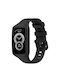 Huawei Band 7 6 Pro Honor Band 6 Armband Flexibles Silikon Schwarz